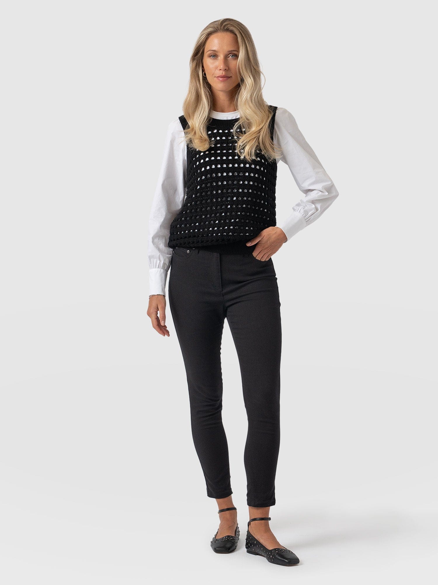 Maeva Skinny Pant - Black